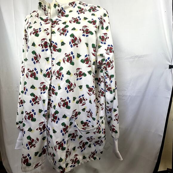 Jasco Uniform size 20 Santa Long sleeve Scrub nurse top vet tec holiday - Picture 7 of 11